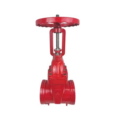 Duktilt järn Fjädrande Sittande Groove Gate Ventil