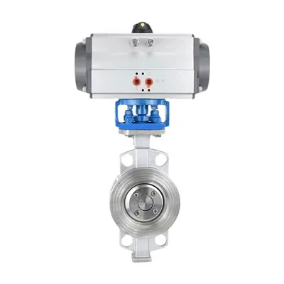 Wafer CF8 A351 pneumatisk vridspjällsventilställdon