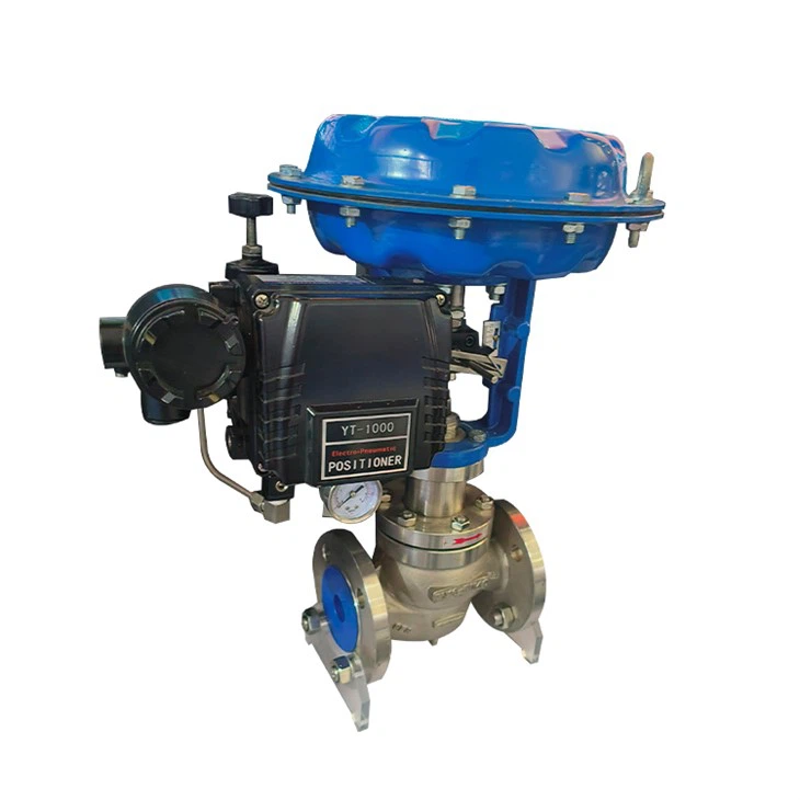 SS304 SS316 1-1/2inch Pneumatic Regulating Valve